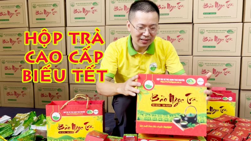 Hộp trà biếu cao cấp được làm từ chất liệu gì?
